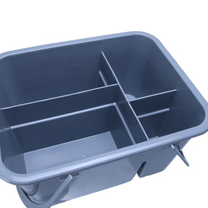 <b>Plastic</b> Cleaning Storage <b>Basket</b> 290x230x145mm Portable With Handles For Hotel Rooms - Product Image 3