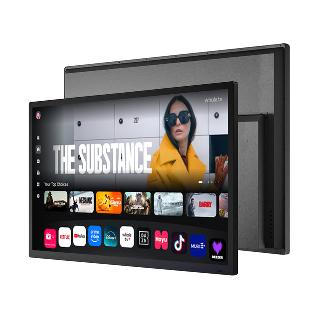 75 Inch Full Sun IP55 Waterproof LED WebOS Commercial-grade 1500nits 4K All Metal Housing Outdoor TV