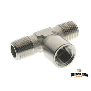 Accesorios en T hembra central Aignep 4020 para aire comprimido, agua y aceite (10 uds) - Product Image 1