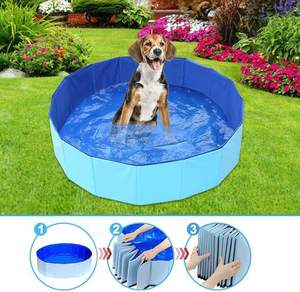 Piscina Plegable de PVC para Perros, Refrigerante, Ecológica, Diversión al Aire Libre en Verano, Duradera, para Limpiar las Patas - Product Image 4