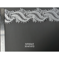 Tissu en maille brodée à fines rayures 100 % polyester de haute qualité, textile tricoté transparent pour tous les vêtements et textiles de maison pour filles