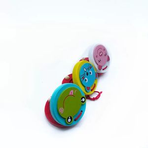 New Creative Wooden Cartoon Castanets Cute Clappers Interactive Auditory Teaching Aids For <b>Kids</b> - Product Image 3