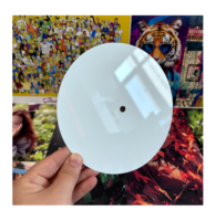 Plaque Ronde en Aluminium de 6, 8 et 10 Pouces, Vierge, Blanche, Personnalisable, pour Impression par Sublimation, Forme Cercle Plat 2D