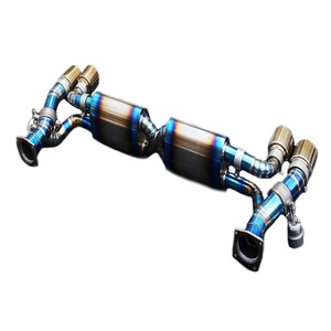 Valvetronic knalpot kucing sistem kualitas tinggi knalpot untuk Porsche 911 996 Turbo 1997-2005 Titanium melarikan diri pipa knalpot - Product Image 4