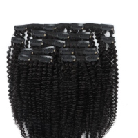 Extensions de cheveux humains vierges brésiliens 100% Remy à clipser, invisibles et sans couture, vente en gros