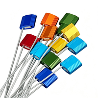 Scellé métallique personnalisable anti-effraction haute sécurité étanche avec numéro de série en câble d'acier pour fret aérien