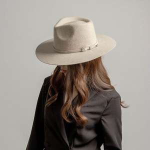 Sombrero Fedora de Fieltro de Lana 100% de Alta Calidad - Ala Ancha y Rígida, Color Sólido, Unisex, para Pesca y Eventos de Negocios, Venta al por Mayor - Product Image 4