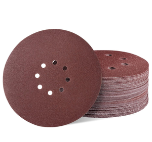 En stock 300 disques abrasifs de 225 mm (9 pouces) à 8 trous, auto-agrippants, grains 80/120/150/180/240 <span class=keywords><strong>pour</strong></span> ponceuse à cloisons sèches et ponceuse orbitale, livraison rapide - Product Image 1
