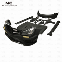 Kits de carrosserie semi-carbone Black Series Wide Body pour Mercedes Benz Classe C W204 C63 AMG Pare-chocs avant Pare-chocs arrière