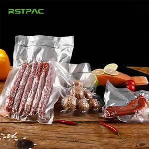 Venta al por mayor mejores bolsas de plástico en relieve sellado al vacío para bolsas de embalaje de alimentos