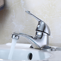 Robinet de cuisine en alliage de zinc à deux trous, à poignée unique, pour eau chaude et froide, design classique, pour hôtel