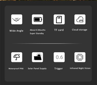 Téléphone portable View Europe Edition 4g Lte Batterie au lithium intégrée Vision nocturne bon marché Mini caméra IP de piste de chasse extérieure 4g solaire
