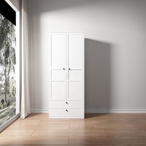 Armoire minimaliste 1200 mm, <span class=keywords><strong>meuble</strong></span> de rangement pour vêtements de chambre à coucher, extension de penderie en métal à triple porte - Product Image 3