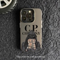 Coque de Téléphone en TPU Ins Personnalisée CP Company Collection Tendance pour iPhone 17 16 15 14 13 12 11 Pro Max Étui IMD Design Pierre