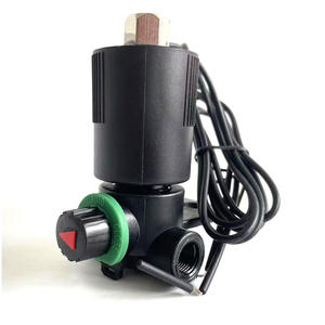 Válvula Solenoide de Riego de 3 Vías Normalmente Cerrada/Abierta con Interruptor Manual, Cable Negro 390 3 24 VCC, Suministro de Agua y Drenaje para Exteriores - Product Image 4