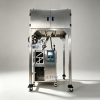 Machine d'emballage de sachets de thé triangulaires en nylon haute vitesse avec six têtes, balance électronique et scellage ultrasonique pour sachets de thé floral