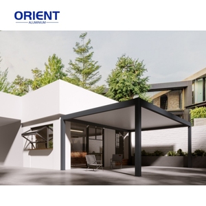 Pérgola de aluminio directa de fábrica 3M X 6m Precio barato Aluminio Lean en pérgola Perfiles de extrusión de aluminio para exteriores para pérgola - Product Image 3