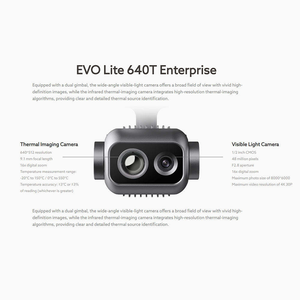 Autel EVO Lite 640T Quadcopter อุตสาหกรรมกล้องคู่พร้อมระบบถ่ายภาพความร้อนและจดจำ Ai สำหรับการใช้งานระดับมืออาชีพ - Product Image 4