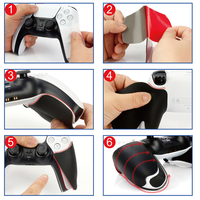 Poignée antidérapante absorbant la transpiration pour manette PS5, coussinets en caoutchouc souple professionnels pour manette PS5