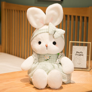 Trending Pick Cute Daisy Rabbit Plush <b>Toy</b> White Rabbit Doll Pillow Skirt Wearing <b>Stuffed</b> Figure Children's Day Gift Wholesale - Product Image 4