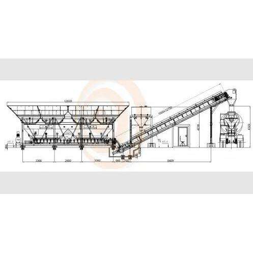 PDC 100m3/hour Dry Type PLC Controlled Production Line for Manufacturing Plants Construction Concrete Batching Plant Core