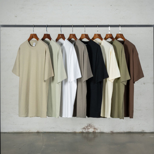 เสื้อยืดโอเวอร์ไซส์ สตรีทแวร์ สไตล์วินเทจ ลุคเก่า ซักแล้ว ทรงหลวม ไซส์ใหญ่ 260 กรัม แขนสั้น - Product Image 1