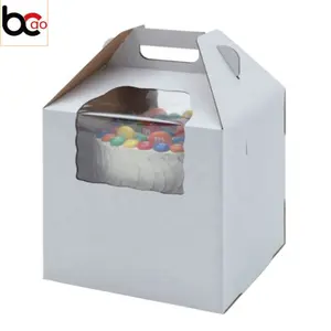 Wholesale Suppliers Tiered Cake Carry Box With Handle and Window