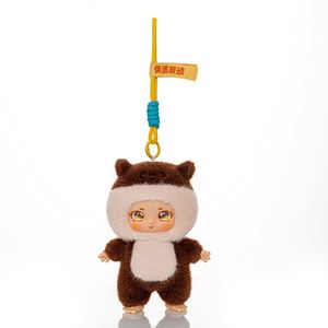Dễ Thương Vinyl Mặt Sang Trọng <span class=keywords><strong>Keychain</strong></span> Gấu Trúc Bunny Nhồi Bông Mặt Dây Chuyền Búp Bê Tùy Chỉnh Vinyl Bức Tượng Đồ Chơi Plushie - Product Image 5