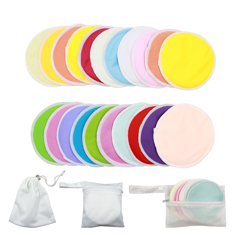 Reusable nursing pad Washable bamboo fiber breathable breast pad during lactation waterproof absorbent bamboo mommy breast pads