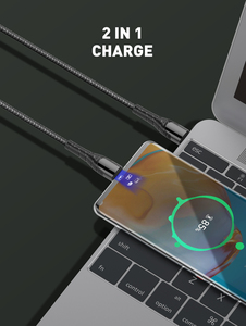 Câble <span class=keywords><strong>USB</strong></span>-C LDNIO LC101 durable 65W à charge rapide et synchronisation des données, pour la charge de plusieurs appareils mobiles - Product Image 2