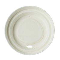 Couvre-gobelets jetables en bagasse de canne à sucre : écologiques, biodégradables, disponibles en diamètres de 80 mm et 90 mm, personnalisables