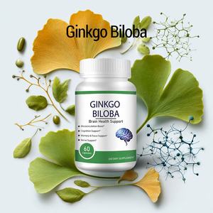 Extrait de Graines de Ginkgo Biloba de Marque Privée 300mg Supplément Booster Naturel de Mémoire Cérébrale Ginkgo Biloba Capsules - Product Image 3