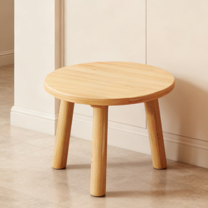 Taburete de Bambú Simple, Color Madera Natural, Reforzado y Estable, para Uso Doméstico, para Niños - Product Image 4