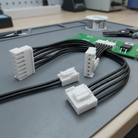 Connecteur de faisceau de câblage d'alimentation JST série VH, pas de 3,96 mm, avec verrouillage, câble noir
