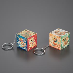 Groothandel Diy Magic Kubus Sleutelhanger Tas 1X1 2X2 3X3 Aangepaste Afbeelding Vierkante Vorm Educatieve En Creatieve Reclamegeschenken - Product Image 4