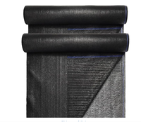 Rouleau de filet d'ombrage anti-UV en HDPE noir 4x50m avec bords surjetés pour serre, ferme, parking, taux d'ombrage personnalisé
