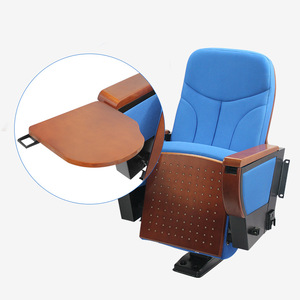 Hechuang Poetry Theater <b>Chair</b> HC_P505FDJ <b>Foldable</b> With Armrests And <b>Table</b> For Auditorium Seating - Product Image 1
