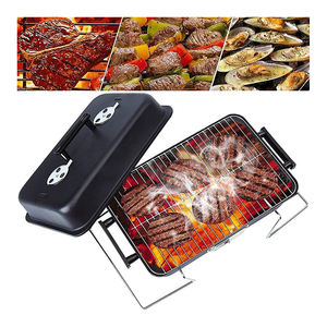 Poêle à charbon de bois QUEENKNOW, gril de <span class=keywords><strong>barbecue</strong></span> portable pliant pour l'extérieur, poêle de <span class=keywords><strong>barbecue</strong></span> en carbone pour <span class=keywords><strong>barbecue</strong></span> portable - Product Image 4