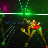 SQactivaPlay Parc d'attractions intérieur, divertissement sportif, jeu de labyrinthe laser multijoueur, arène de jeu d'évasion active, laser stimulant
