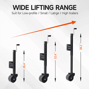 2000lbs maniglia azionato sollevamento rimorchio <span class=keywords><strong>Jack</strong></span> Camper Caravan A-Frame <span class=keywords><strong>Jack</strong></span> pesante ruote doppie Caravan - Product Image 3
