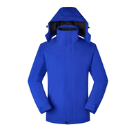 Vestes imperméables coupe-vent d'extérieur en gros avec doublure polaire, ensemble deux pièces