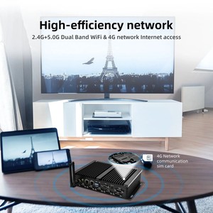 HYSTOU Mini <span class=keywords><strong>PC</strong></span> haute efficacité In-tel Core I5-4200U DDR3 RAM USB3.0 Mini <span class=keywords><strong>PC</strong></span> fiable à double affichage sans ventilateur pour l'industrie financière - Product Image 4