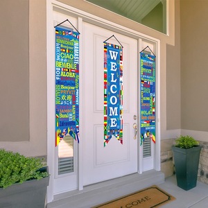 Banderas <span class=keywords><strong>de</strong></span> Boda Rojas con Doble Símbolo <span class=keywords><strong>de</strong></span> Felicidad para Decoración <span class=keywords><strong>de</strong></span> Puerta en Recepciones - Product Image 2