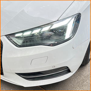 สำหรับ <span class=keywords><strong>Audi</strong></span> A3 8V ปี 2013 2014 <span class=keywords><strong>2015</strong></span> 2016 ชุดอัพเกรดไฟหน้า LED สไตล์ RS5 โคมไฟสีดำ โปรเจคเตอร์ Bi LED ไฟ DRL แบบ Sequential อุปกรณ์เสริม - Product Image 3