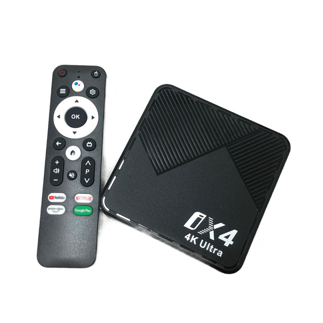 SYTA Ready to Ship IX4 Android TV Box S905l Chipset Dual Wifi BT5 Voice Remote Set Top Box 4k Smart TV Box