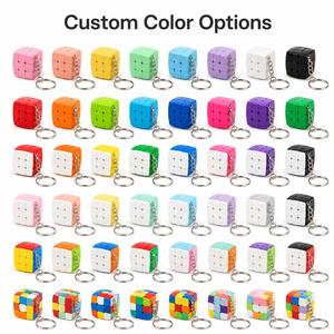 Llavero con Logotipo Personalizado, Cubo Mágico 3x3, Rompecabezas Creativo, Mini Cubo de Velocidad, para Regalo Promocional, Juguete de Oficina, Alivio del Estrés - Product Image 2