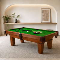 Table de billard classique de luxe personnalisée, table en bois sur mesure, 8 pieds, 9 pieds, 7 pieds, table de billard d'intérieur pour la maison
