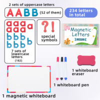 Tablero Magnético de Fonética para Niños, Tablero de Aprendizaje del Alfabeto, Kit de Aprendizaje de Lectura Temprana, Tablero de Letras Magnéticas con Tarjetas de Memoria