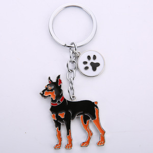 Porte-clés en émail en forme de chien pour la vente en gros, breloque pour clés de voiture, pendentif de sac, cadeau pour les amoureux des animaux, souvenir et cadeau promotionnel - Product Image 4