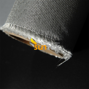 Tissu en <span class=keywords><strong>fibre</strong></span> <span class=keywords><strong>de</strong></span> <span class=keywords><strong>verre</strong></span> résistant à la chaleur tissu enduit PU tissu enduit <span class=keywords><strong>de</strong></span> polyuréthane ignifuge pour rideau anti-feu - Product Image 5